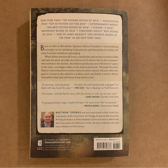 📚2/$12📚 Novel: We Are Not Ourselves by Matthew Thomas - Picture 2 of 3